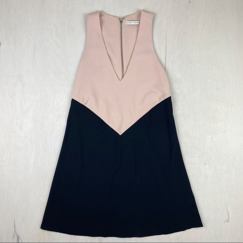 Alice + Olivia Maya Colorblock Racerback Dress - Picture 6 of 11